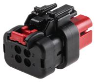776487-1 TE Connectivity, AMPSEAL 16 Automotive Connector Socket Red Cable Mount 4 Way