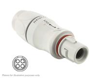 jmxfh1g04mcudsu Souriau Sunbank by Eaton Circular Connector, 4 Contacts, Cable, Standard Connector, Plug, Male, IP68, JMX Series