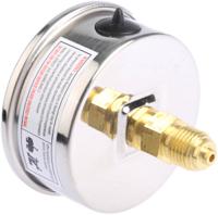 mit3-f22b22 Bourdon Analogue Pressure Gauge 10bar Back Entry 63mm Outside Diameter