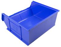 484-4185 RS PRO PP Storage Bin, 376mm x 419mm x 180mm, Blue