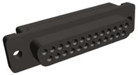 1658614-2 TE Connectivity Amplimite HDF-20 25 Way Right Angle Cable Mount D-sub Connector Socket, 2.76mm Pitch