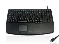 kyb500-730v2usc Ceratech KYB500-730V2U Wired USB Compact Touchpad Keyboard, QWERTY (US), Black
