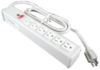 836-1586 Wiremold 1.8m 6 Socket NEMA 5-15R Extension Lead, 120 V