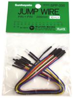 spp-200 SPP-200, 200mm Insulated Tinned Copper Breadboard Jumper Wire in Black, Blue, Red, White, Yellow