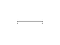 1set411204r0000 PVC Cable Trunking Accessory, 80 x 8.9mm
