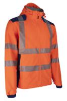 5neb17r2xl Coverguard NEBULO Orange/Navy Unisex Hi Vis Softshell Jacket, XXL
