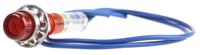 ind515205-125-trd CAMDENBOSS Red Panel Mount Indicator, 125V, 6.4mm Mounting Hole Size, Lead Wires Termination