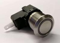 175-8574 RS PRO Push Button Switch, Latching, Panel Mount, 19.1mm Cutout, SPST, 250 / 125V ac, IP67