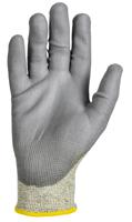 ln659-09 Liscombe Yellow Nylon Fibre Cut Resistant Gloves, Size 9, Polyurethane Coating