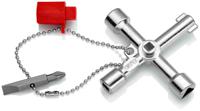 00-11-03-s1 Knipex Diecast Zinc 3-way Control Cabinet Key