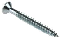 529-129 RS PRO Pozidriv Countersunk Steel Wood Screw, Bright Zinc Plated, No. 8 Thread, 1.1/2in Length