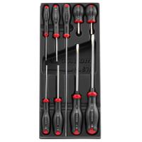 modat4pb Facom Phillips; Slotted Screwdriver Set, 9-Piece
