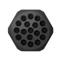 52220111 Lapp SKINTOP Series Black Polycarbonate Cable Gland, M50 Thread, 2mm min., 6mm max., IP66, IP67, IP68