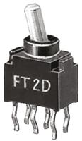 ft-2-d KNITTER-SWITCH Toggle Switch, PCB Mount, On-On, DPDT, Through Hole Terminal