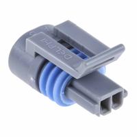 12162197 Delphi, Metri-Pack 150.2 Pull-To-Seat Automotive Connector Socket Grey Cable Mount 2 Way, Crimp Termination