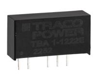 tba-1-1222e TRACOPOWER TBA 1E DC-DC Converter, ±12V dc/ ±41mA Output, 10.8 → 13.2 V dc Input, 1W, Through Hole, +85°C Max