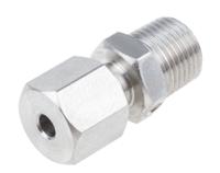 123-5562 RS PRO 1/8 NPT Compression Fitting for Use with Thermocouple or PRT Probe, 1/8in Probe, RoHS Compliant Standard