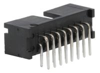 5103310-3 TE Connectivity AMP-LATCH Series Right Angle Through Hole PCB Header, 16 Contact(s), 2.54 mm Pitch, 2 Row, Shrouded