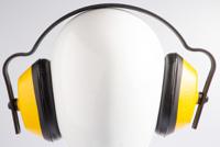 aea000-010-200 JSP J Muff Ear Defender with Headband, 25dB, Black, Yellow