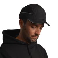 allc01v05 SURFLEX Black Standard Peak Bump Cap, ABS Protective Material