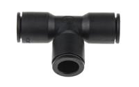 3104-12-00 Legris LF3000 Series Tee Tube-to-Tube Adaptor Push In 12 mm, Push In 12 mm to Push In 12 mm, Tube-to-Tube Connection