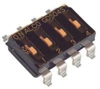 gds04str04 TE Connectivity 4 Way Surface Mount DIP Switch SPST