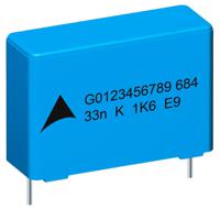 b32642b0183j000 EPCOS B32642B Polypropylene Film Capacitor, 1 kV dc, 500 V ac, ±5%, 18nF, Through Hole