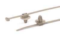 156-01091 HellermannTyton Cable Tie, 145mm x 3.4 mm, Beige Polyetherketone, Pk-500