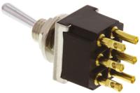 ftr0904 TE Connectivity Toggle Switch, Panel Mount, On-(On), DPDT, Solder Terminal, 125V ac