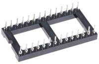 w30528trc Winslow 2.54mm Pitch Vertical 28 Way, Through Hole Turned Pin Open Frame IC Dip Socket, 5A