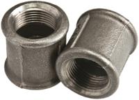 770270108 Georg Fischer Black Oxide Malleable Iron Fitting Socket, Female BSPP 1-1/2in to Female BSPP 1-1/2in
