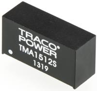 tma-1512s TRACOPOWER TMA DC-DC Converter, 12V dc/ 80mA Output, 13.5 → 16.5 V dc Input, 1W, Through Hole, +85°C Max Temp