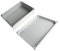 fex-3828-13-g-ekpvt Fibox FEX Series Grey Polycarbonate Enclosure, IP54, Grey Lid, 378 x 278 x 130mm