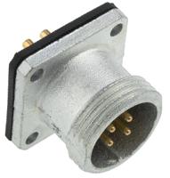 sl-em-14-v Amphenol Socapex Circular Connector, 4 Contacts, Panel, Standard Connector, Plug, Male, IP67, SL61 Series