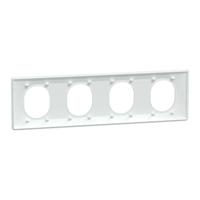 s320708 Schneider Electric White, 4 Gang, Ovalis C Series