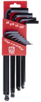 151-1507 RS PRO 13 piece L Shape Imperial Hex Key Set, 0.05 → 3/8in