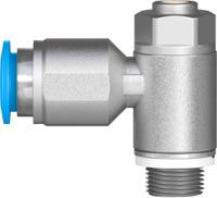 grla-18-qs-8-d Festo GRLA Series Tube Exhaust Valve, 8mm Tube Inlet Port x G 1/8 Male Outlet Port, 193145