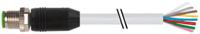 7000-17001-2920500 Murrelektronik Limited Male 8 way M12 to Free Cable End Sensor Actuator Cable, 5 m