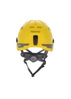 10194787 MSA Safety V-Gard H1 Black, Yellow Safety Helmet with Chin Strap, AdjustableVentilated