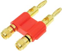 208-0285 RS PRO Red Male Banana Plug, 4 mm Connector, 32A, 30V, Gold Plating