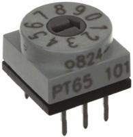 pt65102 Hartmann 10 Way Through Hole DIP Switch, Screwdriver Actuator