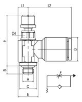 176-1896 RS PRO Threaded Flow Regulator x Push In 6mm Tube Outlet Port