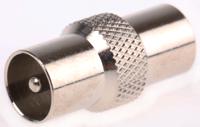 392-661 RS PRO Straight Coax Adapter TV Plug to TV Plug