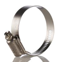 htm60p HI-TORQUE Stainless Steel Slotted Hex Worm Drive, 16mm Band Width, 40 → 60mm ID