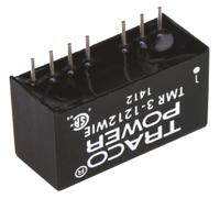 tmr-3-1212wie TRACOPOWER TMR 3WIE DC-DC Converter, 12V dc/ 250mA Output, 4.5 → 18 V dc Input, 3W, Through Hole, +85°C Max Temp