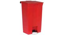 fg614600red Rubbermaid Commercial Products Legacy Step-On 87L Red Pedal Plastic Waste Bin