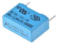 b32932a3154k000 EPCOS B3293 Metallised Polyester Film Capacitor, 305V ac, ±10%, 150nF, Through Hole