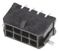 43045-0810 Molex Micro-Fit 3.0 Series Right Angle Surface PCB Header, 8 Contact(s), 3 mm Pitch, 2 Row, Shrouded