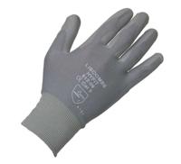 ln612-10 Liscombe Grey Nylon Nylon Work Gloves, Size 10, Polyurethane Coating