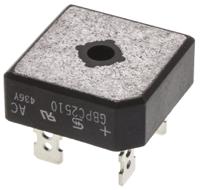 gbpc2510 Taiwan Semiconductor Bridge Rectifier, 25A, 1000V, 4-Pin